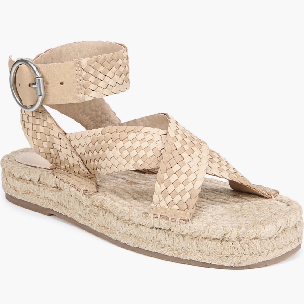 Sam Edelman Dakota Espadrille Platform Sandal | Size: 9.5 | Color: Beige